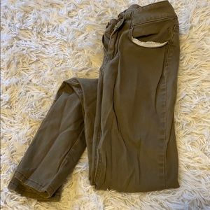 Army Green skinny jeans